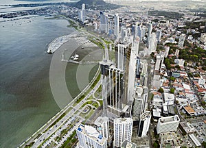 Aerial view of Panama City