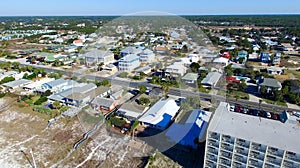 Aerial view of Panama City Beach, Florida