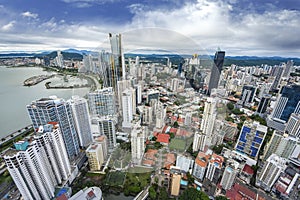 Aerial View from Panama City in Panama