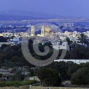 Aerial view of Paphos, Cyprus photo