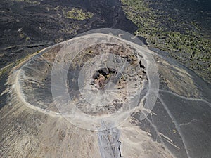 Aerial view of the Paricutin Volcano located in Michoacan, Mexico