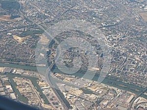 Aerial view of Paris