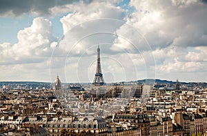 Aerial view of Paris