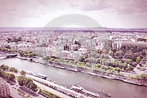 Aerial view of Paris