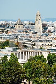 Aerial view of Paris