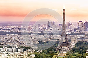 Aerial View of Paris.