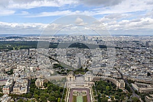 Aerial view of Paris, France