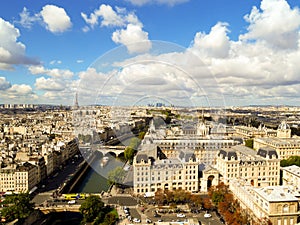 Aerial view Paris, France