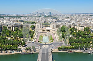 Aerial view of Paris, France