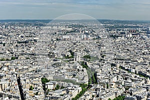 Aerial View of Paris, France