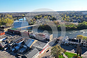 Aerial view of Paris, Ontario, Canada