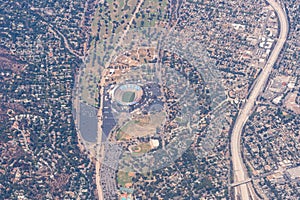 Aerial view of Pasadena, California