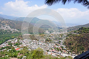 Aerial view of Pastores village near Antigua Guatemala photo