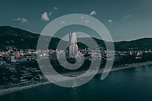 Aerial view in Patong beach in Phuket Province, Thailand