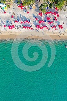 Aerial view in Patong beach in Phuket Province, Thailand