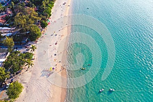 Aerial view in Patong beach in Phuket Province, Thailand