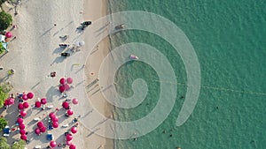 Aerial view in Patong beach in Phuket Province, Thailand