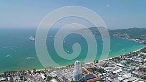 Aerial view of Patong in Thailand