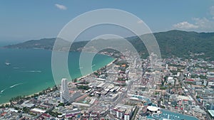 Aerial view of Patong in Thailand