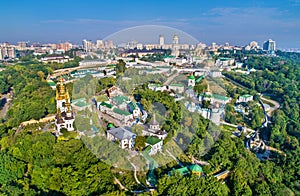 Aerial view of Pechersk Lavra in Kiev, the capital of Ukraine