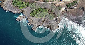 Aerial view of Peninsula Island, Bali