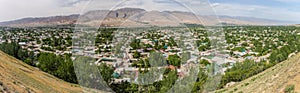 Aerial view of Penjikent in Tajikist
