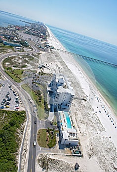 Aerial View of Pensacola Beach, Florida USA