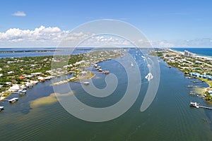 Aerial view of perdido key and Ono Island