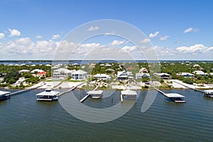 Aerial view of perdido key and Ono Island