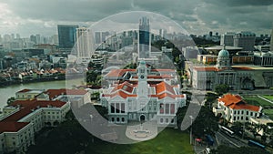 Aerial View of Performing Arts Centre in the Central Area Situated along Empress Place.