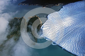 Aerial view of Perito Moreno Glacier near El Calafate, Patagonia, Argentina