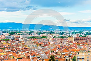 Aerial view of Perpignan, France