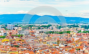 Aerial view of Perpignan, France