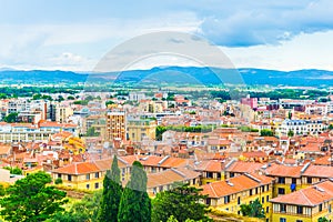 Aerial view of Perpignan, France