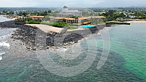 Aerial view from  Pestana Hotel at Sao Tome, Africa photo