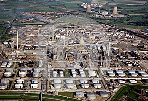 Aerial view of a Petrochemical Plant