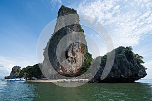 Aerial view Phang Nga Bay Marine National Park protected and of international ecological significance wetlands forestation