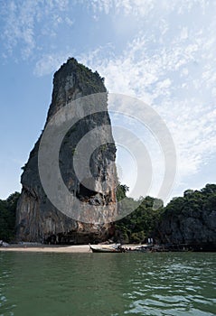 Aerial view Phang Nga Bay Marine National Park protected and of international ecological significance wetlands forestation