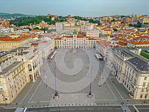 Aerial view of Piazza della Unit?\