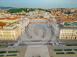 Aerial view of Piazza della Unit?\