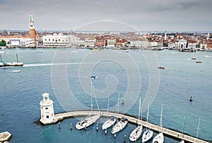 Aerial view of Piazza San Marco or st Mark square