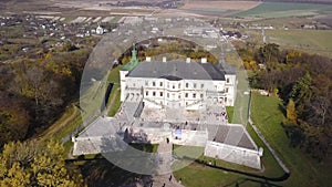 Aerial view of the Pidhirtsi Castle