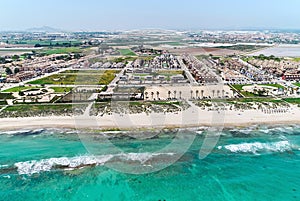 Aerial view Pilar de la Horadada townscape. Costa Blanca. Spain