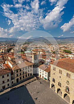 Aerial view of Pistoia city - Tuscany Italy