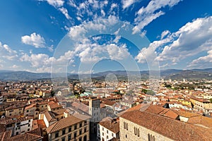 Aerial view of Pistoia city - Tuscany Italy