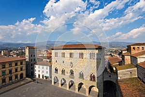 Aerial view of Pistoia Tuscany Italy