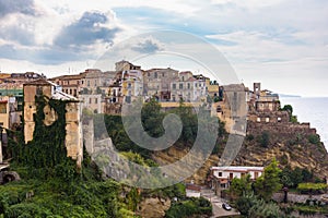 Aerial view of Pizzo town in Calabria