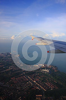 Aerial view from a plane