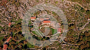 Aerial view of the plateau in the hinterland of Konavle in Croatia