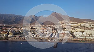 Aerial view of Playa de las Americas, Tenerife